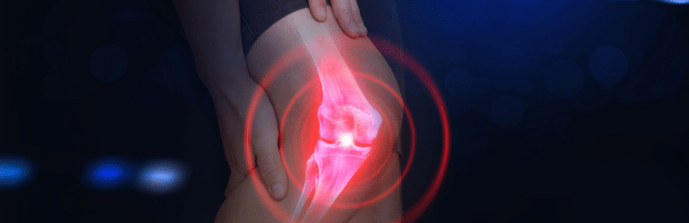 Man suffering from knee pain