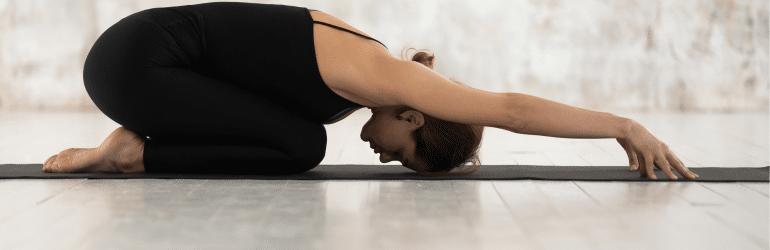 Childs Pose for Lower Back Pain Relief Exercises