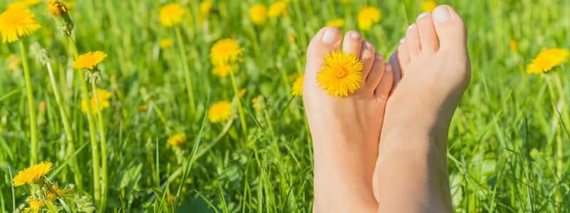 Feet with Flowers