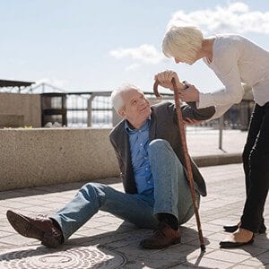 Older Man Who Had a Fall Due to Imbalance
